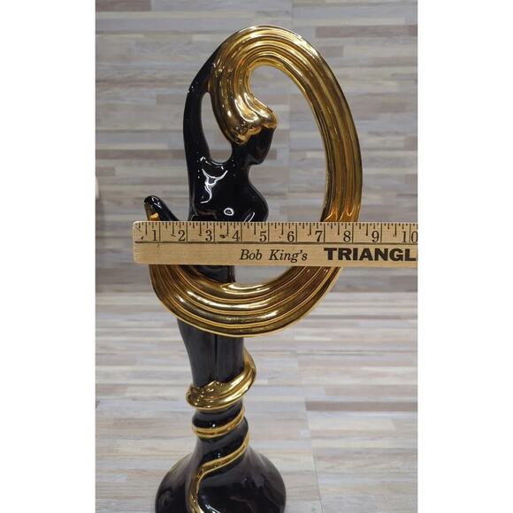 MCM Vintage Vanguard Studios Dancing Model Statue w/22 Karat Gold, Ceramic RARE - Picture 8 of 8